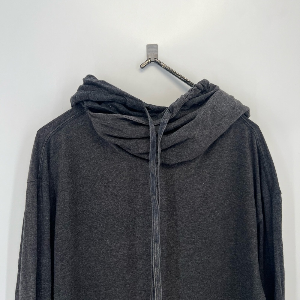Allsaints Hooded Long Sleeve Cowl Funnel Neck Sweatshirt M